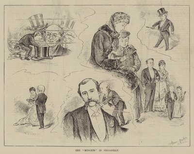 Os anões em Piccadilly de Horace Morehen